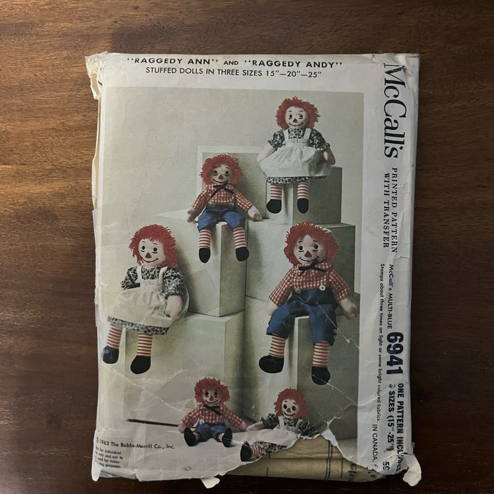 Raggedy Ann‎ and Andy Doll Pattern